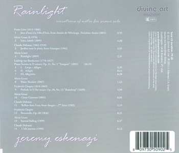 CD Jeremy Eskenazi: Rainlight – Evocations Of Water For Piano Solo