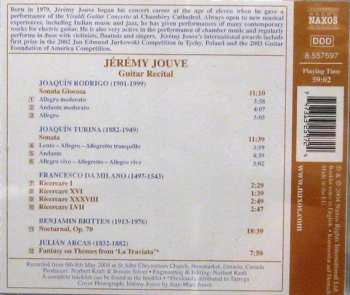 CD Jérémy Jouve: Guitar Recital