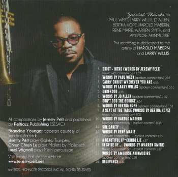 CD Jeremy Pelt: Griot: This Is Important!