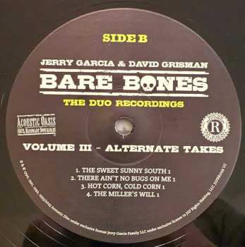 2LP David Grisman: Bare Bones Volume III - Alternate Takes
