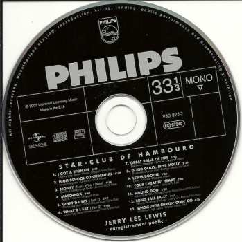 CD Jerry Lee Lewis: "Live" At The Star-Club, Hamburg DIGI