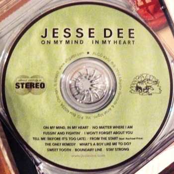 CD Jesse Dee: On My Mind / In My Heart