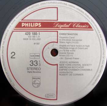 LP Jessye Norman: Christmastide