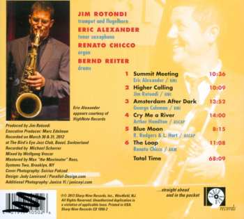 CD Jim Rotondi And The Loop: Hard Hittin' At The Bird's Eye