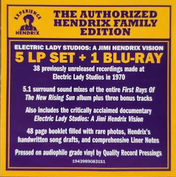 5LP/Box Set/Blu-ray Jimi Hendrix: Electric Lady Studios: A Jimi Hendrix Vision