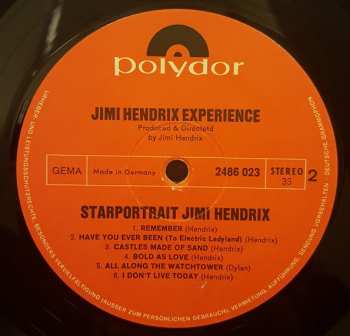 2LP/Box Set The Jimi Hendrix Experience: Starportrait Jimi Hendrix