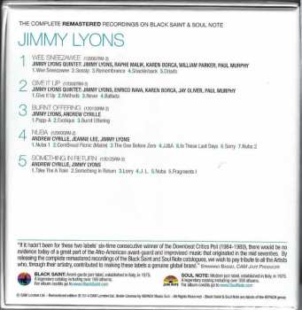 5CD/Box Set Jimmy Lyons: The Complete Remastered Recordings On Black Saint & Soul Note