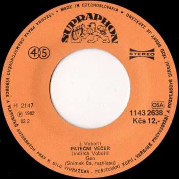 SP Jindřich Vobořil: Páteční Večer / Dopis Pro Sally