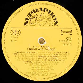 LP Jiří Korn: Singing And Dancing