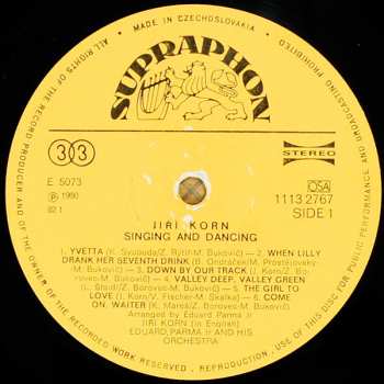 LP Jiří Korn: Singing And Dancing