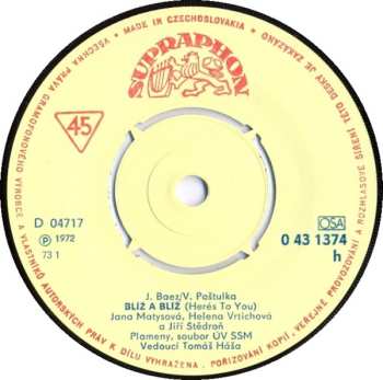 SP Jiří Štědroň: Blíž A Blíž / Džulija