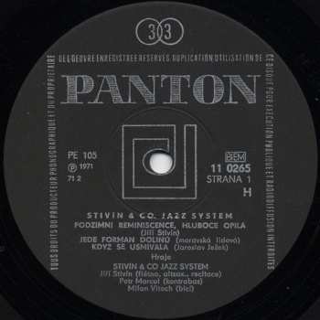 LP Jiří Stivín & Co. Jazz System: Stivín & Co. Jazz System / Vladimír Tomek S Přáteli