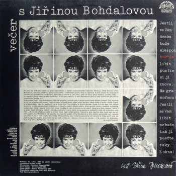 LP Jiřina Bohdalová: Večer S Jiřinou ... ... Bohdalovou