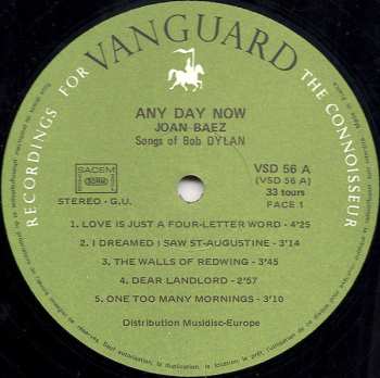 2LP Joan Baez: Any Day Now