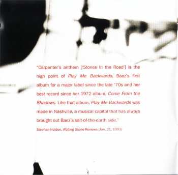 2CD Joan Baez: Play Me Backwards