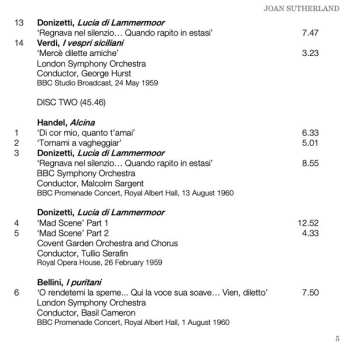 2CD Giuseppe Verdi: Joan Sutherland In Performance 1957-1960