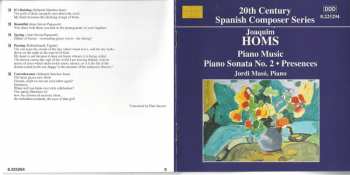 CD Jordi Masó: Piano Music: Piano Sonata No. 2 • Presences