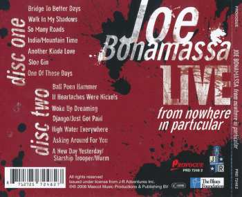 2CD Joe Bonamassa: Live From Nowhere In Particular