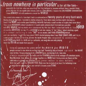 2CD Joe Bonamassa: Live From Nowhere In Particular