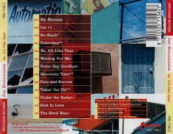 CD Joe Bonamassa: So, It's Like That