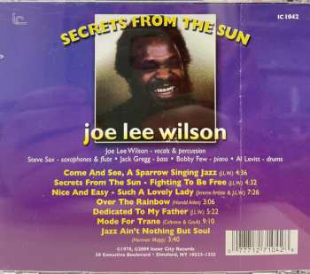 CD Joe Lee Wilson: Secrets From The Sun