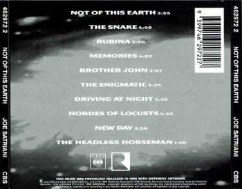 CD Joe Satriani: Not Of This Earth