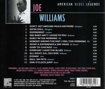 CD Joe Williams: Having The Blues Under European Sky