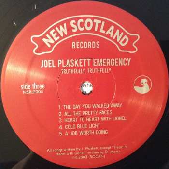 2LP Joel Plaskett Emergency: Truthfully Truthfully