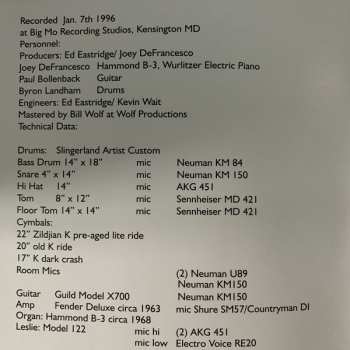 CD Joey DeFrancesco: All Or Nothing At All