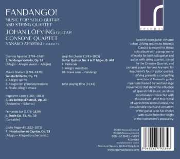 CD Consone Quartet: Fandango! Music For Solo Guitar And String Quartet