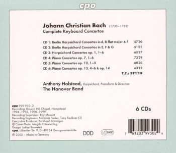 6CD/Box Set Johann Christian Bach: Complete Keyboard Concertos