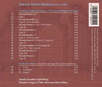 CD Johann Ernst Eberlin: Organ Music = Orgelwerke