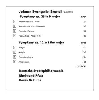CD Staatsphilharmonie Rheinland-Pfalz: Symphonies Op. 12 & Op. 25
