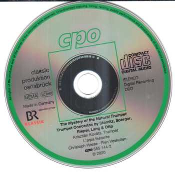 CD Anton Stamitz: The Mystery Of The Natural Trumpet