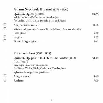 CD Franz Schubert: Piano Quintets