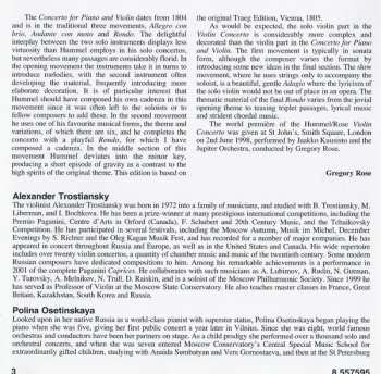 CD نيسم جلال: Violin Concerto / Piano And Violin Concerto