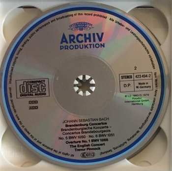 3CD Johann Sebastian Bach: 6 Brandenburg Concertos / 4 Orchestral Suites