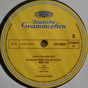 3LP/Box Set Johann Sebastian Bach: 6 Sonaten Und Partiten Für Violine Solo BWV 1001-1006 LTD | NUM