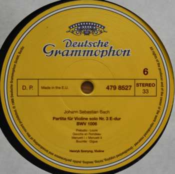 3LP/Box Set Johann Sebastian Bach: 6 Sonaten Und Partiten Für Violine Solo BWV 1001-1006 LTD | NUM