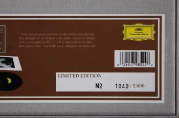 3LP/Box Set Johann Sebastian Bach: 6 Sonaten Und Partiten Für Violine Solo BWV 1001-1006 LTD | NUM