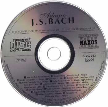 CD Johann Sebastian Bach: Adagio J.S. Bach
