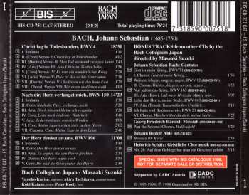 CD Johann Sebastian Bach: Cantatas  1: BWV 4 Christ Lag In Todesbanden; BWV 150 Nach Dir, Herr, Verlanget Mich; BWV 196 Der Herr Denket An Uns