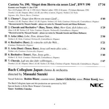 CD Johann Sebastian Bach: Cantatas 21: BWV 65 Sie Werden Aus Saba Alle Kommen - BWV 81 Jesus Schläft, Was Soll Ich Hoffen - BWV 83 Erfreute Zeit Im Neuen Bunde - BWV 190 Singet Dem Herrn Ein Neues Lied