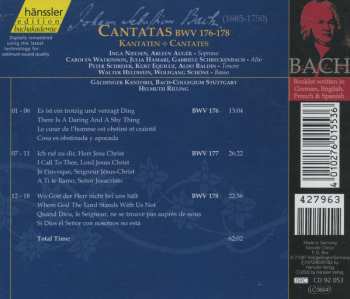 CD Johann Sebastian Bach: Cantatas BWV 176-178