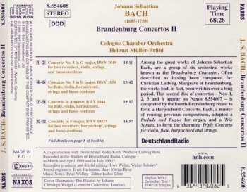 CD Johann Sebastian Bach: Brandenburg Concertos II