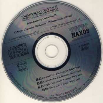 CD Johann Sebastian Bach: Brandenburg Concertos II