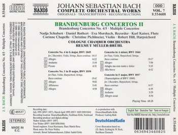 CD Johann Sebastian Bach: Brandenburg Concertos II