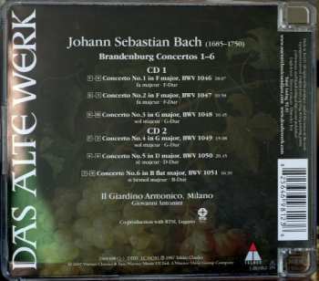 2CD Johann Sebastian Bach: Brandenburg Concertos 1 - 6