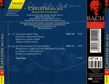 CD Johann Sebastian Bach: Cantatas BWV 30-31
