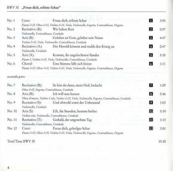 CD Johann Sebastian Bach: Cantatas BWV 30-31